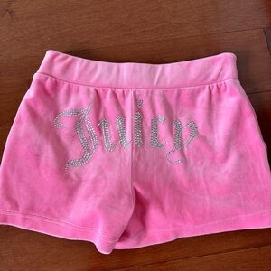 Authentic Juicy Couture Pink Rhinestones Shorts